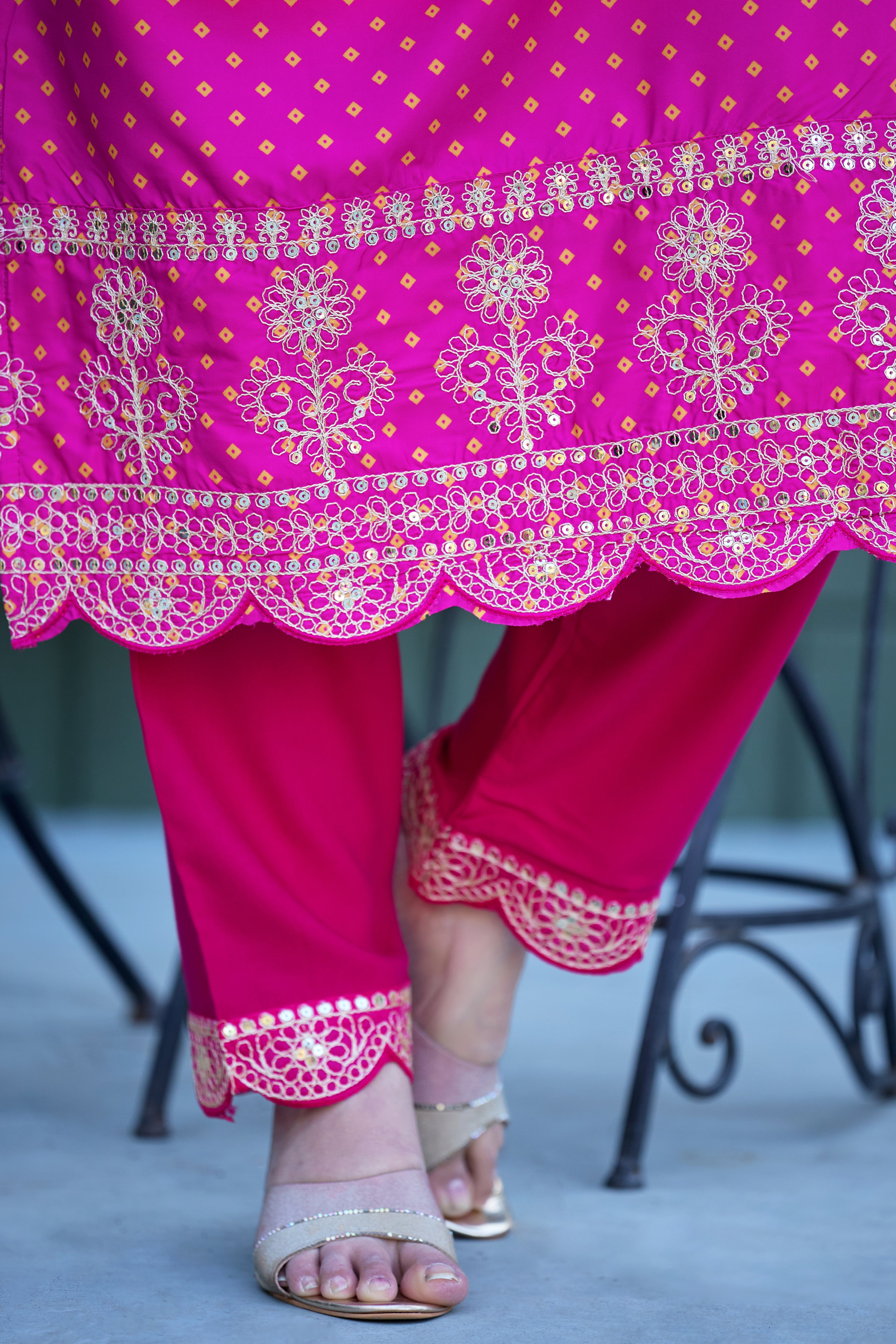 ORANGE AND PINK PADDING SET