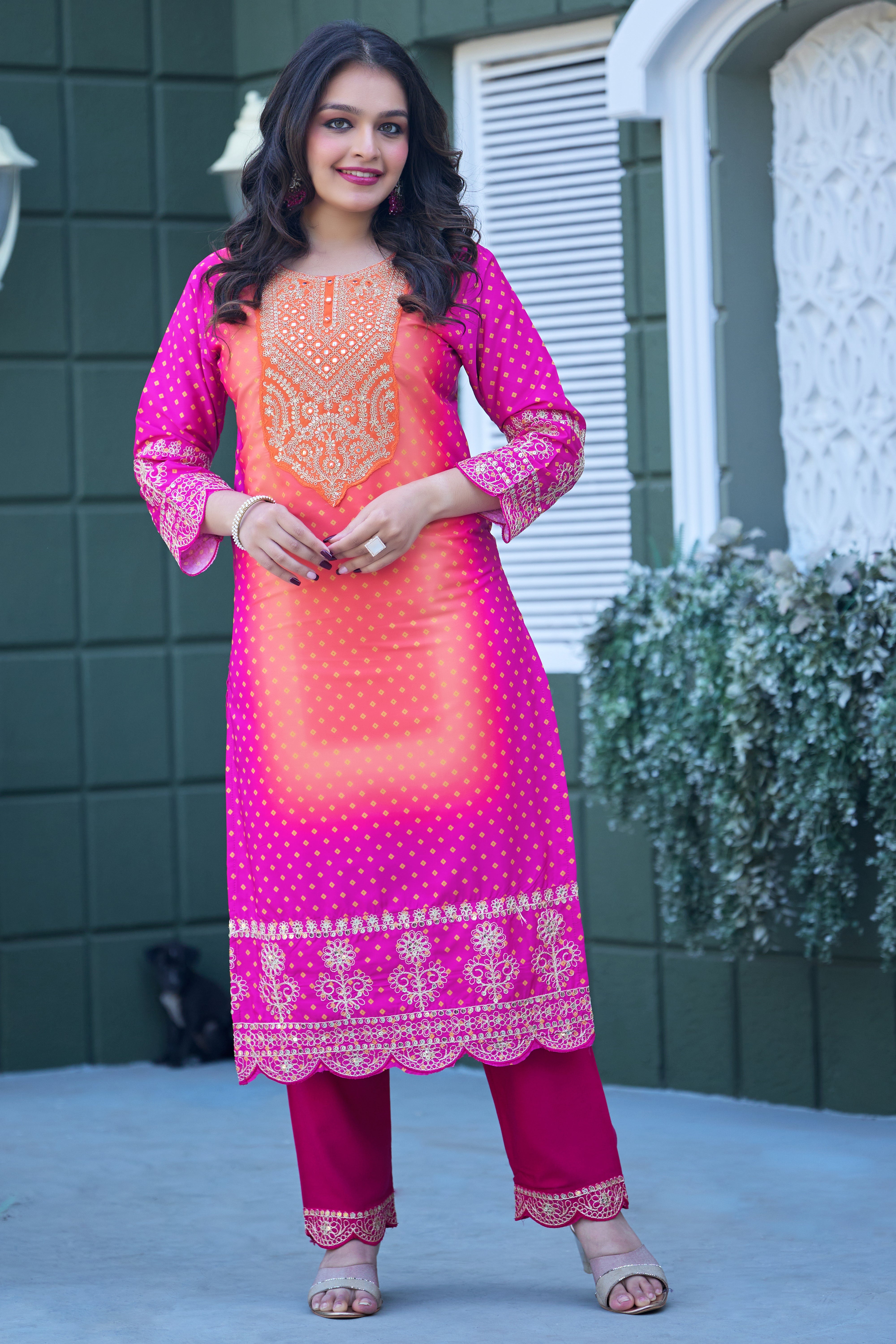 ORANGE AND PINK PADDING SET