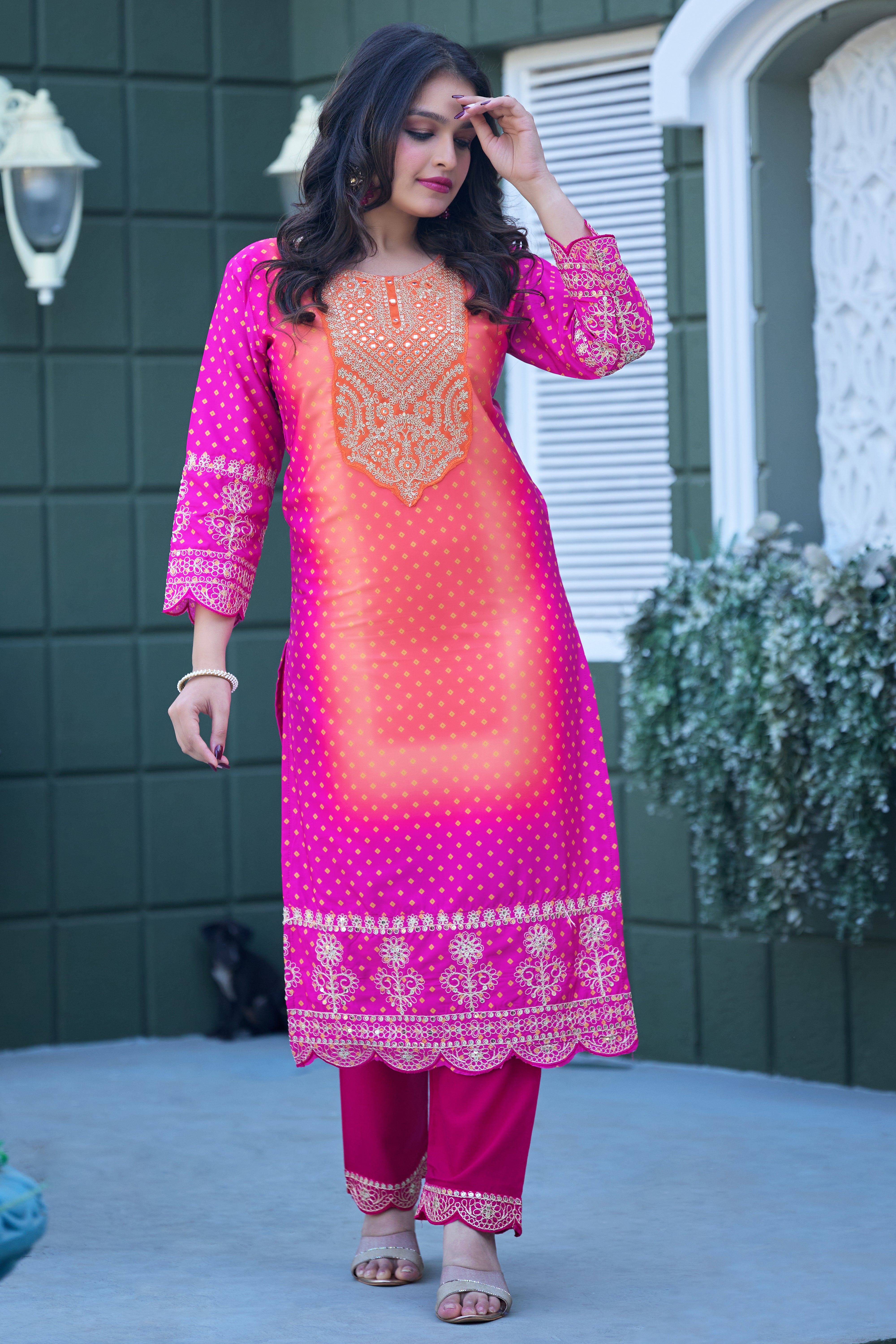 ORANGE AND PINK PADDING SET