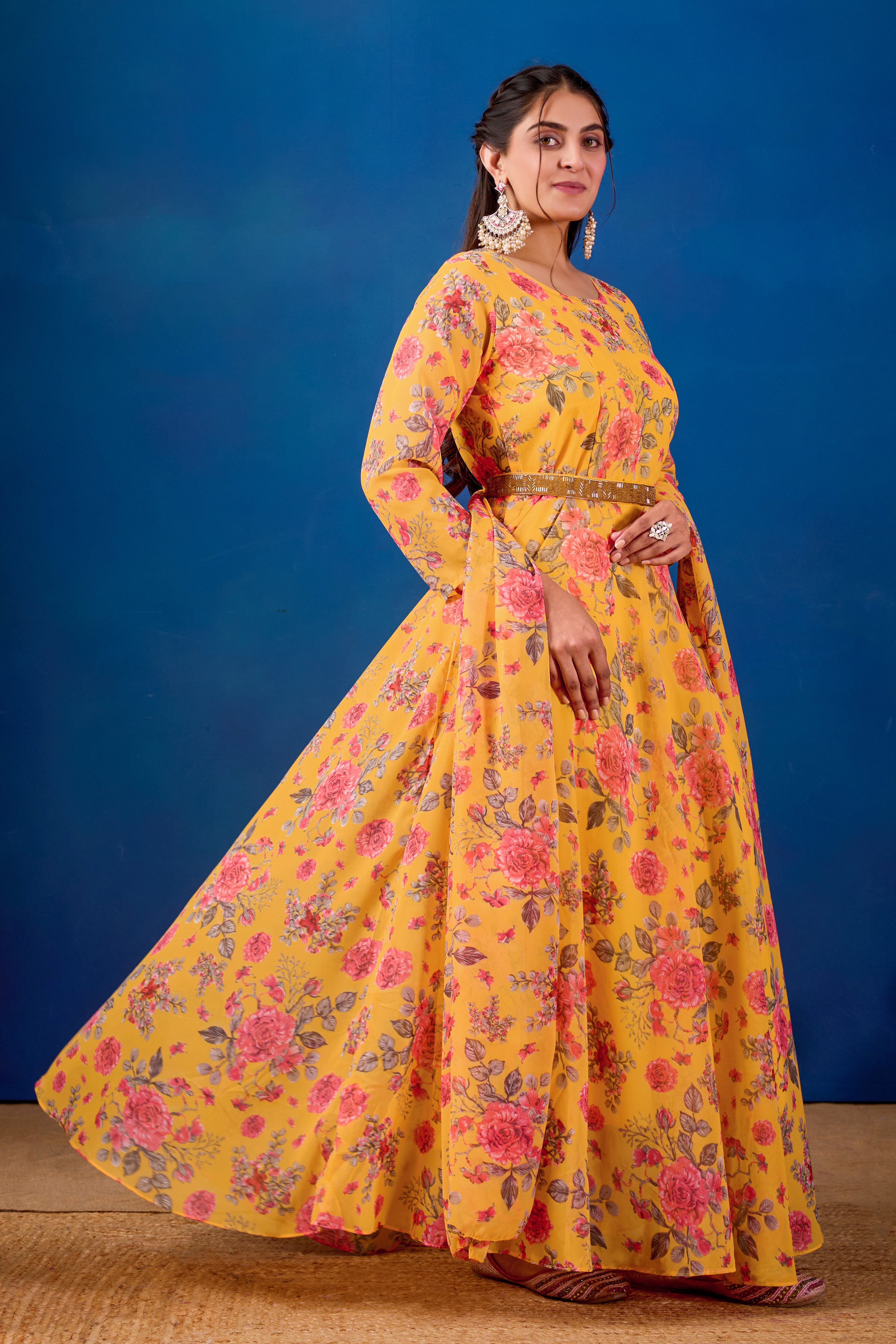 Haldi  Chandan Gown Set
