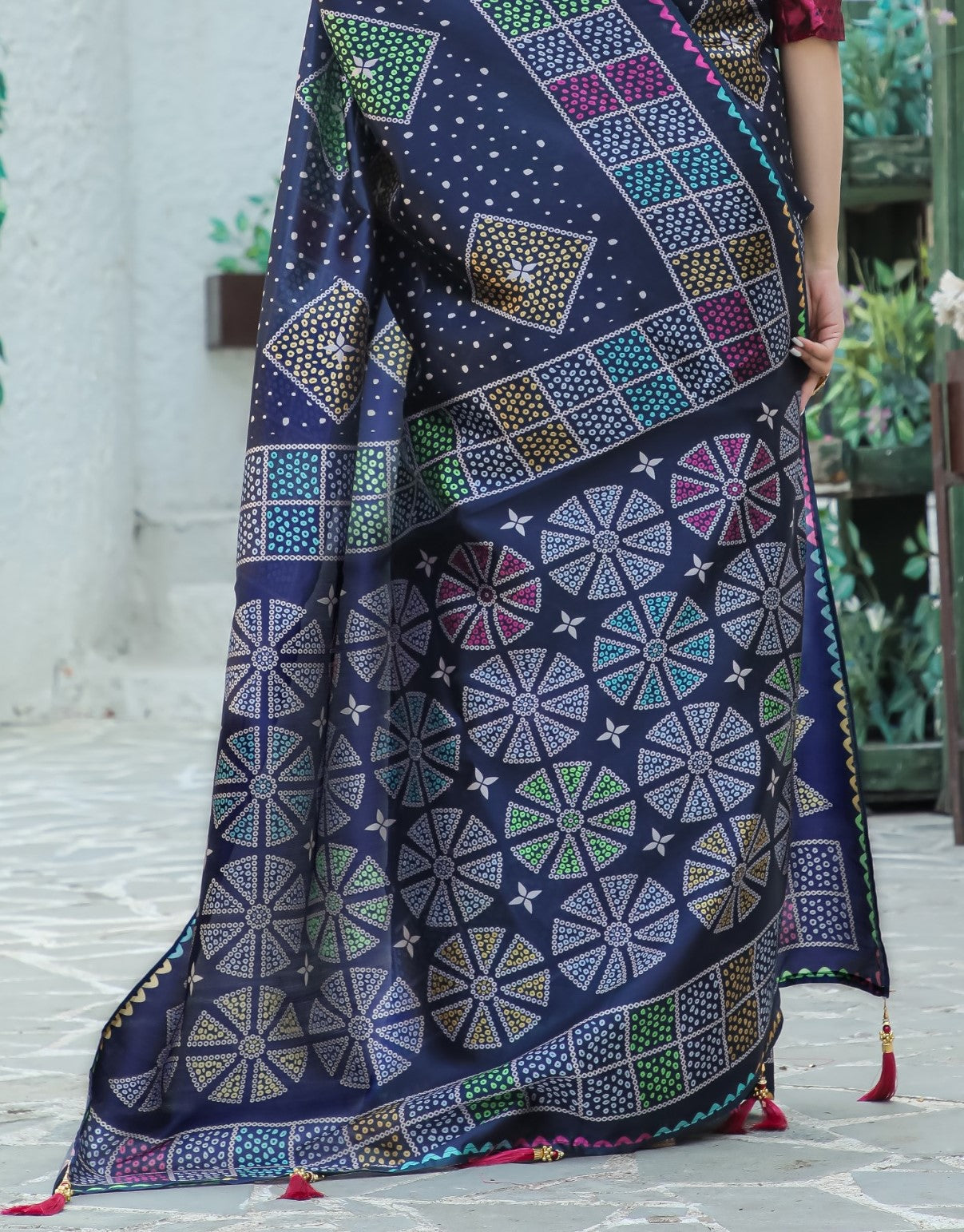 RAJWADI BANDHNI SAREE