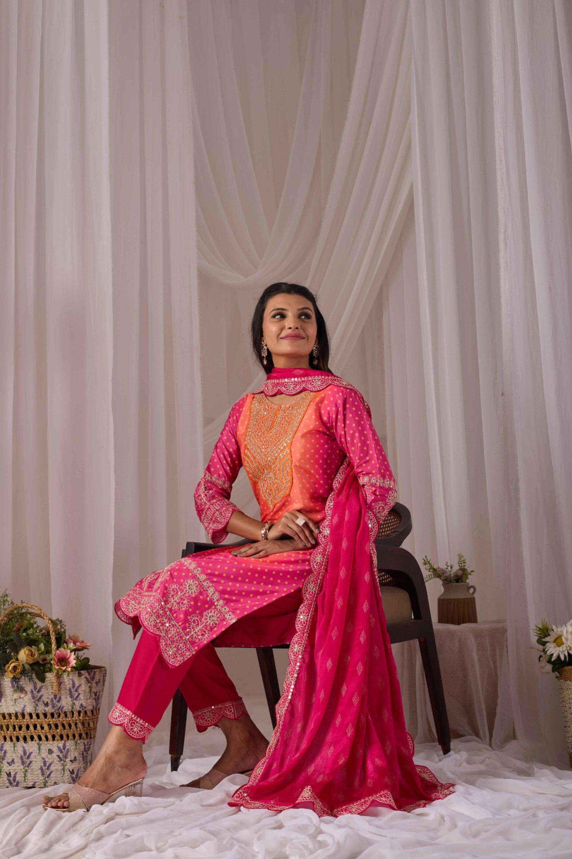 Trendy Orange Padding Set