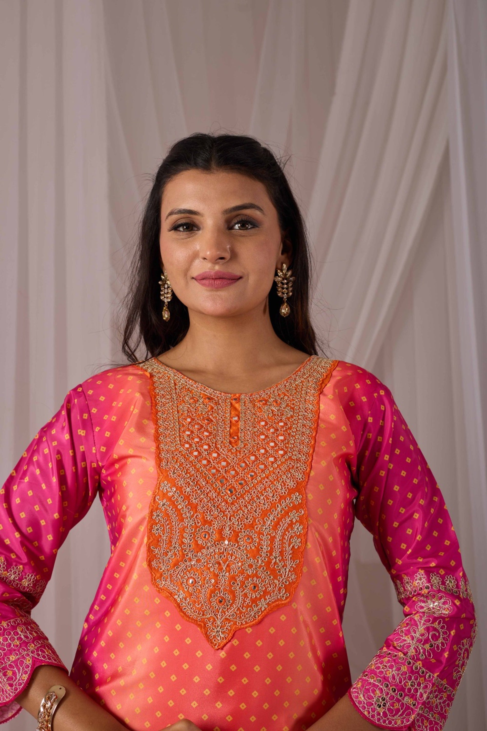 Trendy Orange Padding Set