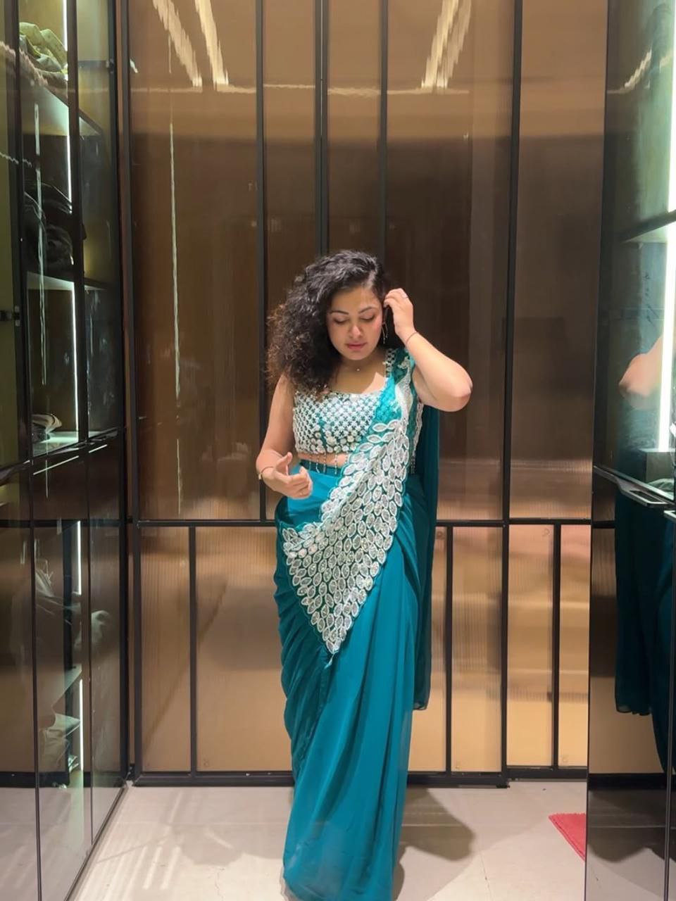 D 23 Morni Ready to Wear saree Rama.