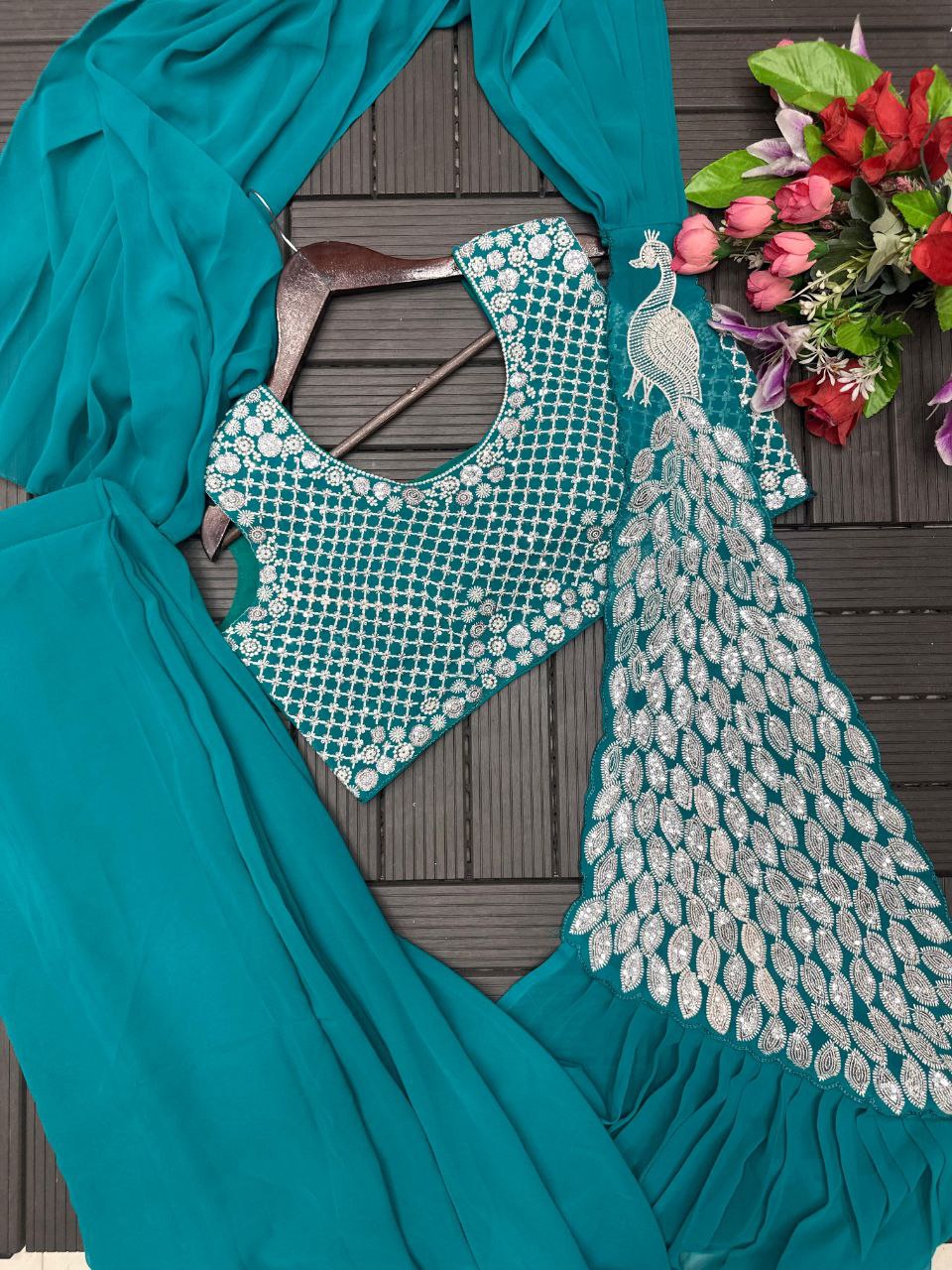 D 23 Morni Ready to Wear saree Rama.