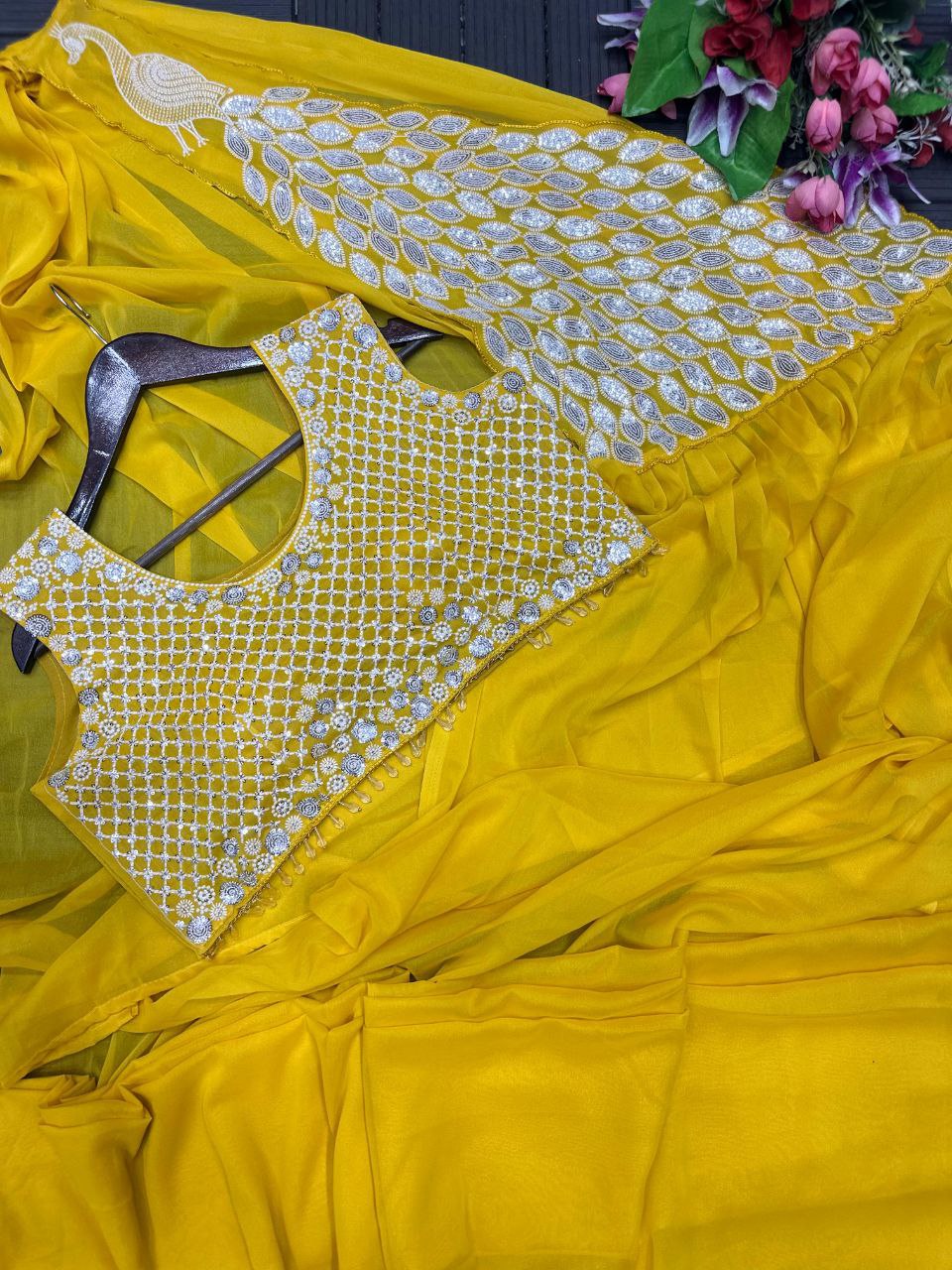 D 24 Morni Ready to Wear saree Mustard.