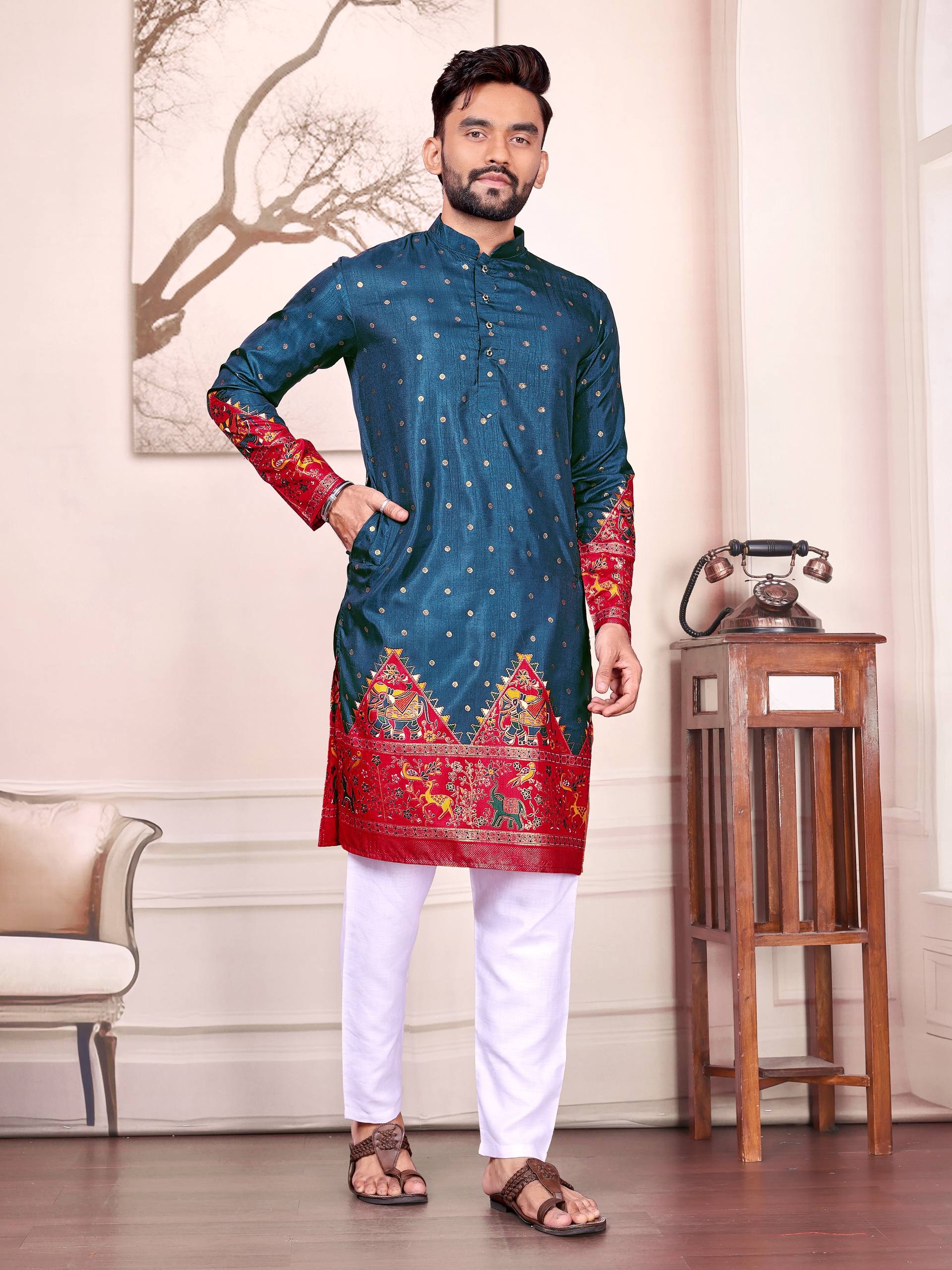 D 81 ✨ Royal Ethnic Blue Couple Collection ✨