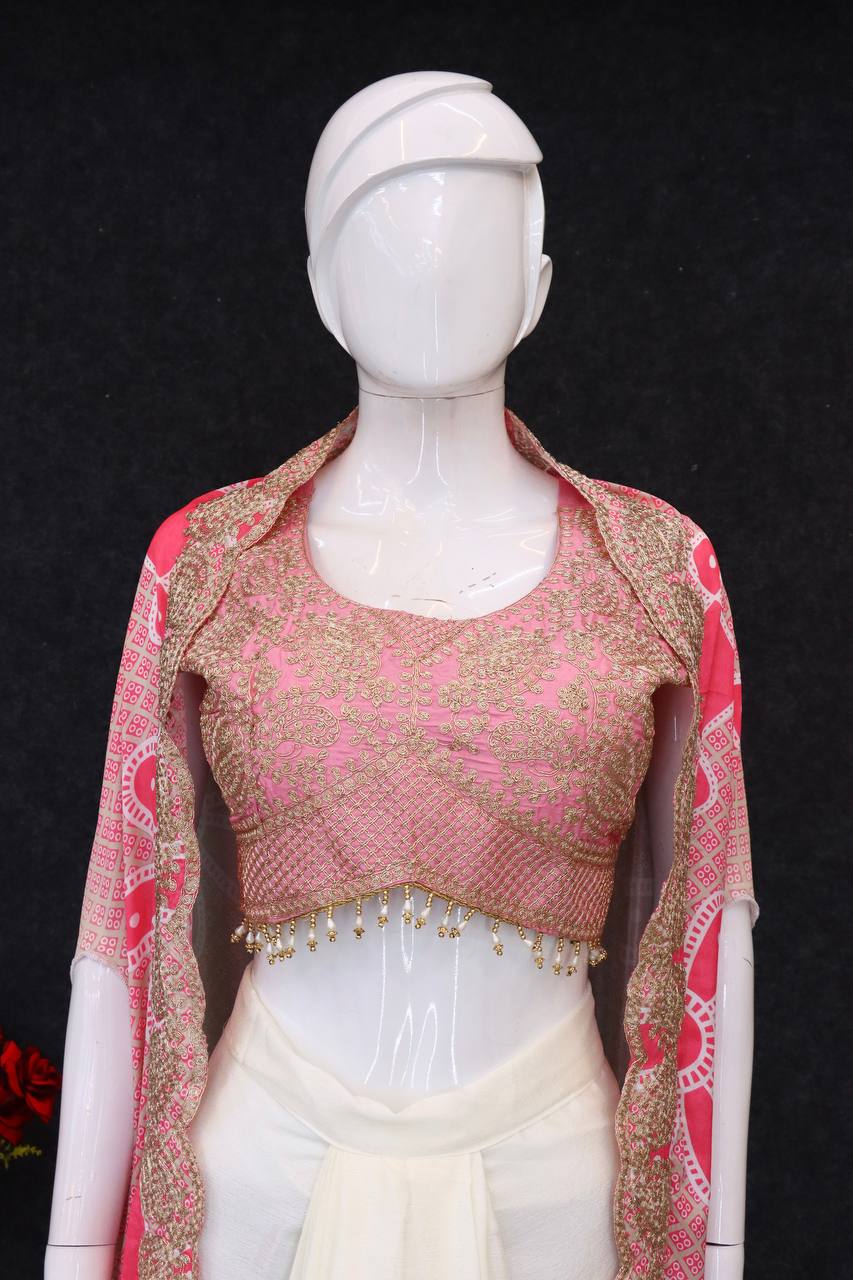 D 96✨ Elegant Festive Lehenga Set with Embroidered Blouse &amp; Designer Dupatta ✨