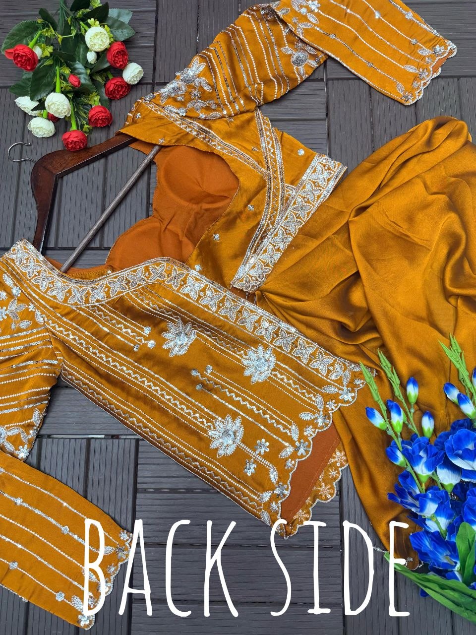 festive wear lehenga choli with heavy work