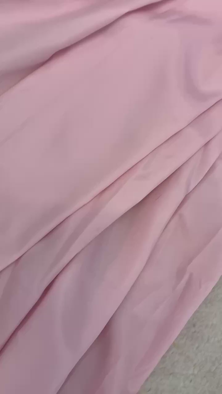 Light Pink Embroidered Ready-to-Wear Saree with Designer Blouse
