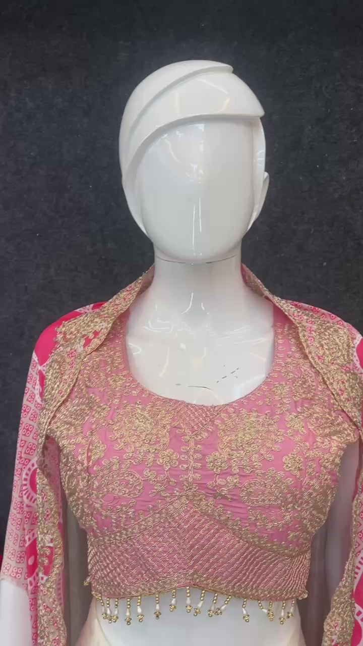 D 96✨ Elegant Festive Lehenga Set with Embroidered Blouse &amp; Designer Dupatta ✨