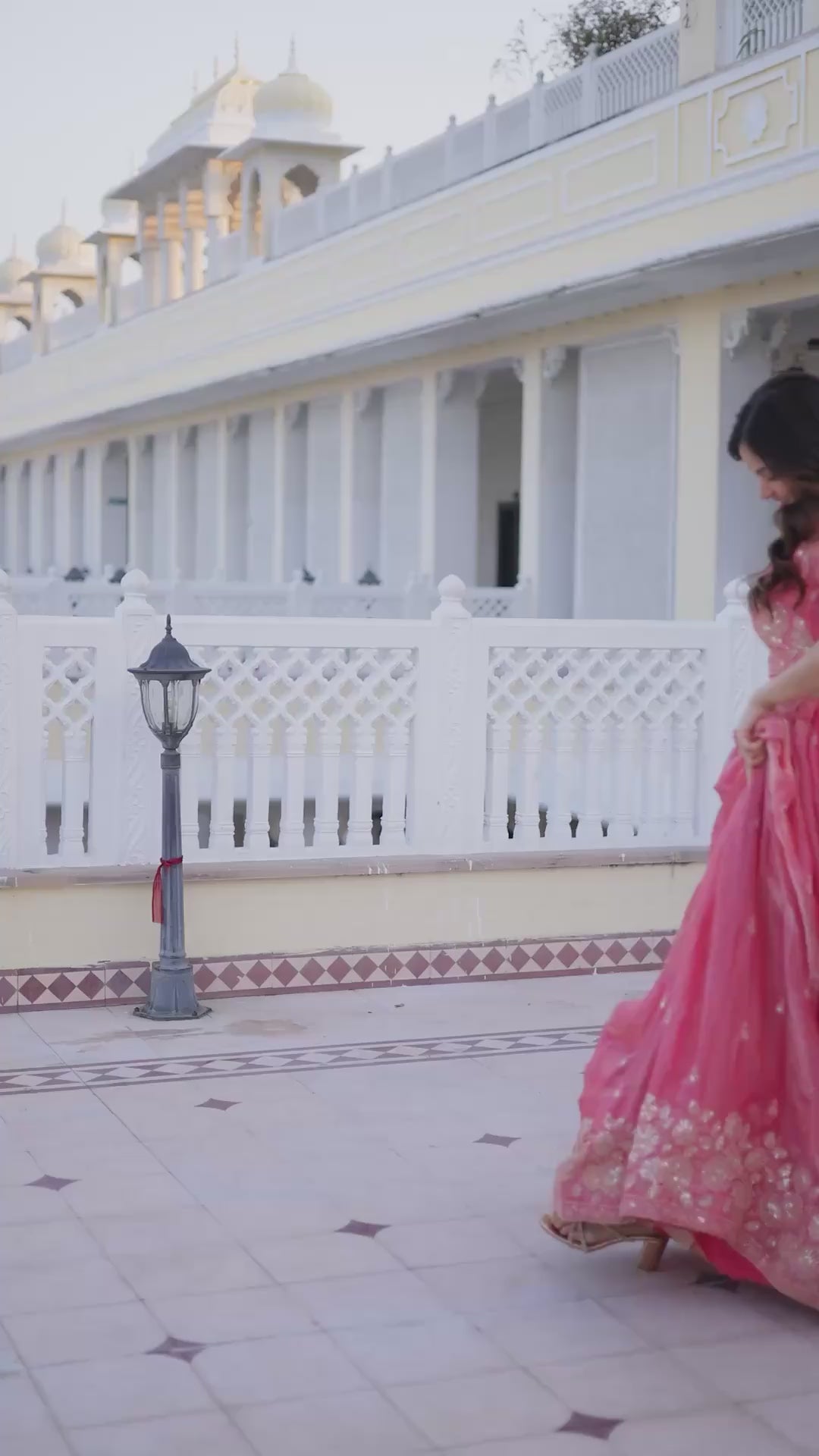 D 37 🌸 Elegant Pink Embroidered Lehenga Choli Set 🌸