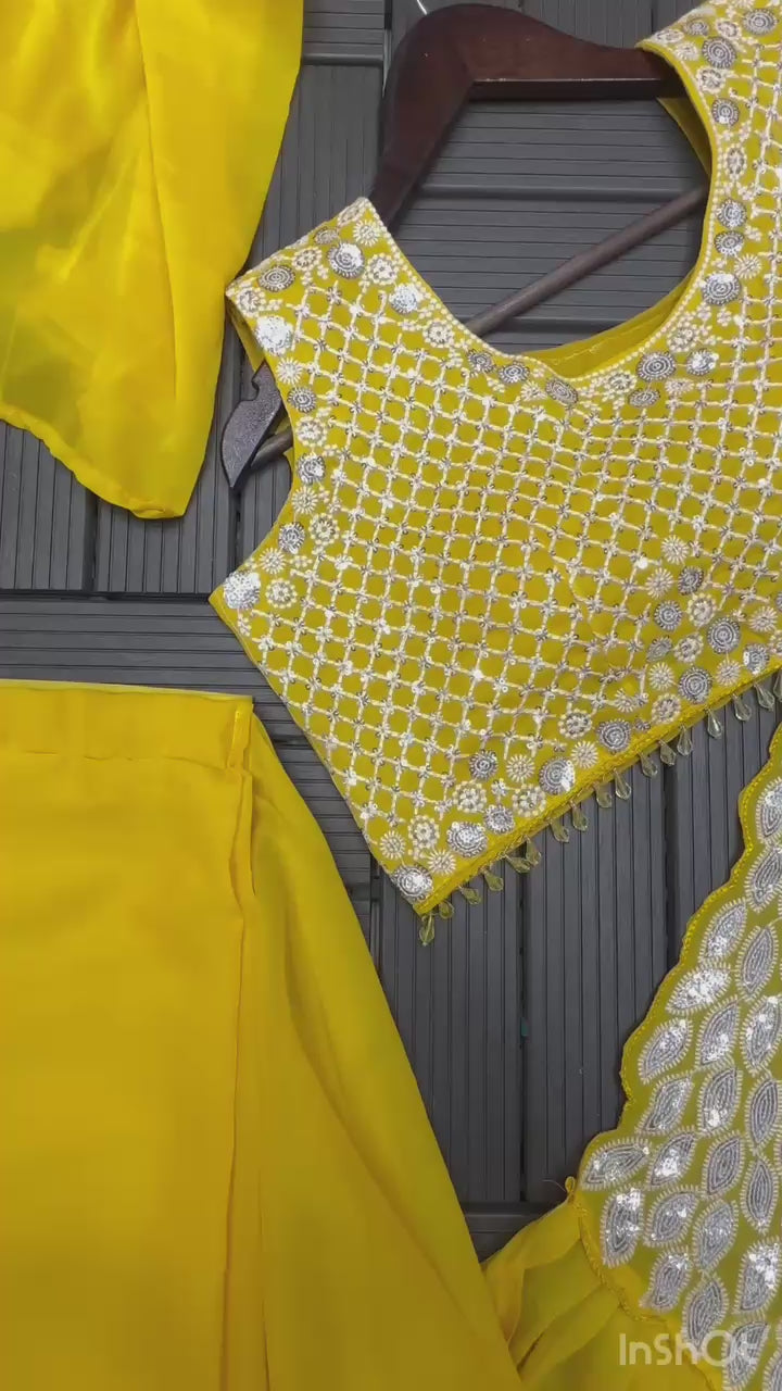 D 24 Morni Ready to Wear saree Mustard.