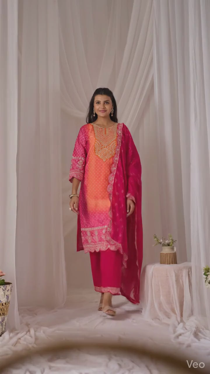 Trendy Orange Padding Set